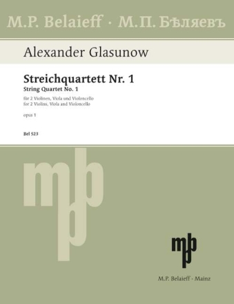 Streichquartett Nr.1 op.1 fr Streichquartett Stimmen