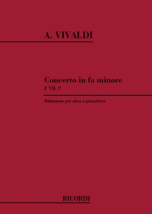 Concerto fa minore RV455 per oboe e archi per oboe e piano