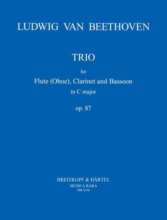 Trio C-Dur op.87 fr Flte (Oboe) und Fagott Partitur und Stimmen