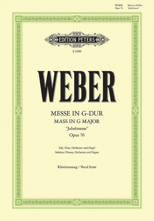 Messe G-Dur op.76 für Soli, Chor, Orchester und Orgel Klavierauszug