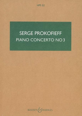 Piano Concerto No. 3 in C major op. 26 HPS 52 fr Klavier und Orchester Studienpartitur