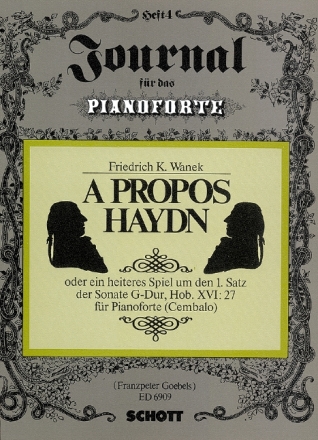 A propos Haydn Hob. XVI: 27 Heft 4 fr Klavier