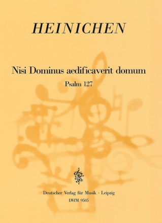 Nisi dominus aedificaverit domum (Psalm 127) fr Sopran, Oboe und bc