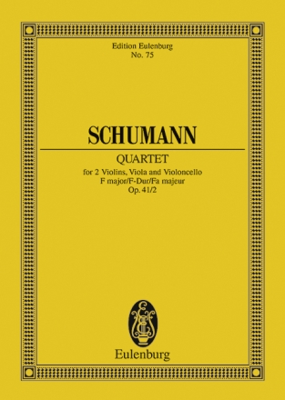 Streichquartett F-Dur op.41,2 fr Streichquartett Studienpartitur
