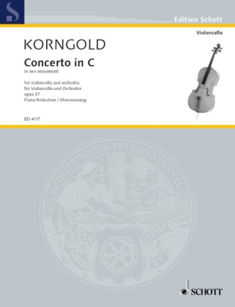 Concerto in C op. 37 fr Violoncello und Orchester Klavierauszug mit Solostimme