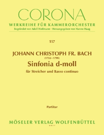 Sinfonia d-Moll fr Streichorchester Partitur