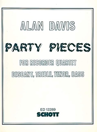 Party Pieces for 4 recorders (SATB) 2 scores