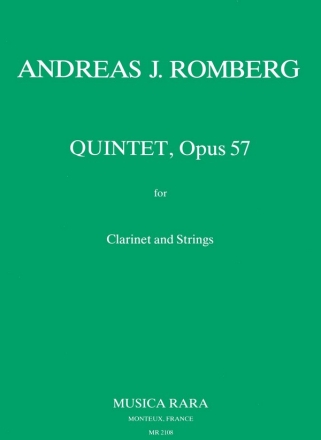 Quintett op.57 fr Klarinette und Streichquartett Partitur und Stimmen