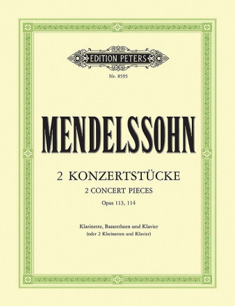 2 Konzertstcke op.113 und op.114 fr Klarinette, Bassetthorn (Klarinette) und Klavier