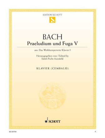 Praeludium V und Fuga V D-Dur BWV 850 fr Klavier