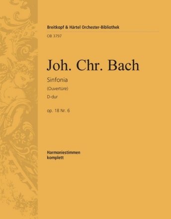 Sinfonie D-Dur op.18,6 fr Orchester Harmonie