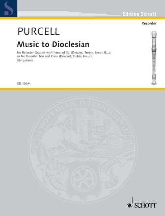 Dioclesian for 3-4 recorders (SAT(B)) and piano score