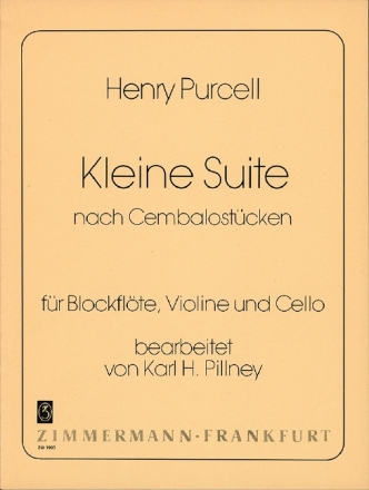 Kleine Suite fr Blockflte, Violine und Violoncello Partitur und 3 Stimmen