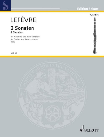 Zwei Sonaten für Klarinette (Flöte, Oboe) und Basso continuo