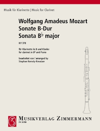 Sonate B-Dur KV378 fr Klarinette und Klaviert