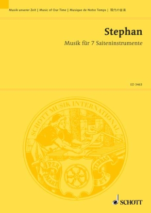 Musik fr 7 Saiteninstrumente fr Streichquintett (auch chorisch), Harfe und Klavier Studienpartitur