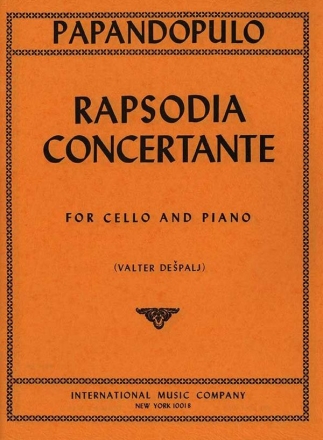 Rapsodia concertante for cello and piano