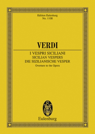 Die sizilianische Vesper - Ouvertre fr Orchester Studienpartitur