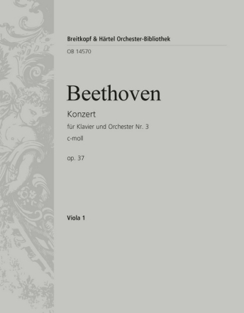 Konzert c-Moll Nr.3 op.37 fr Klavier und Orchester Viola
