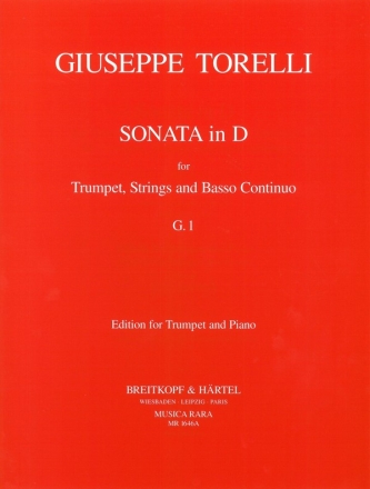 Sonate D-Dur G1 fr Trompete, Streicher und Bc Trompete und Klavier