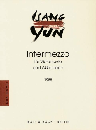 Intermezzo fr Violoncello und Akkordeon Partitur und Stimme