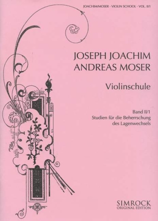 Violinschule Band 2 Teil 1 - Studien fr die Beherrschung fr Violine des Lagenwechsels