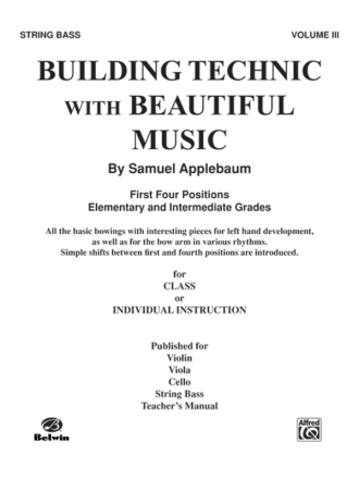 Building Technic with beautiful music vol.3 for string bass
