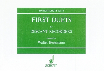 Fisrst duets for 2 descant recorders score