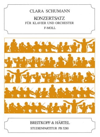 Konzertsatz f-Moll fr Klavier und Orchester Studienpartitur