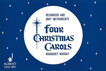 4 Christmas Carols for recorders (SSA), Glockenspiel and Xylophone, voice ad lib. score