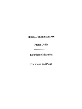 Mazurka G major no.2 op.23 for violin and piano Verlagskopie
