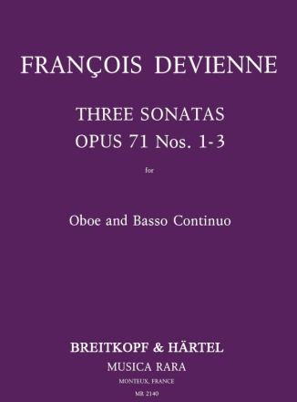 3 Sonatas op.71,1-3 for oboe and bc