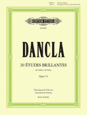 20 Etudes Brillantes op.73 fr Viola