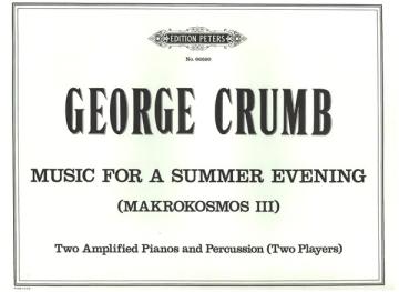 Music for a Summer Evening for 2 amplified pianos and percussion score (2 players) large size