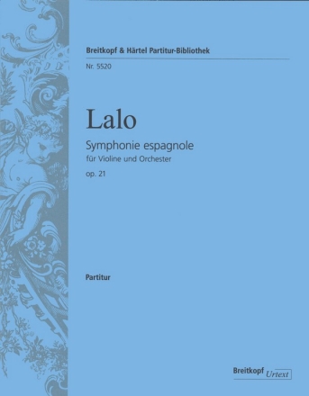 Symphonie espagnole op.21 fr Orchester Partitur