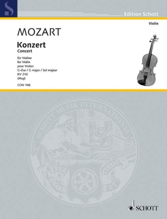 Kozert G-Dur KV216 fr Violine und Orchester Partitur und Stimmen