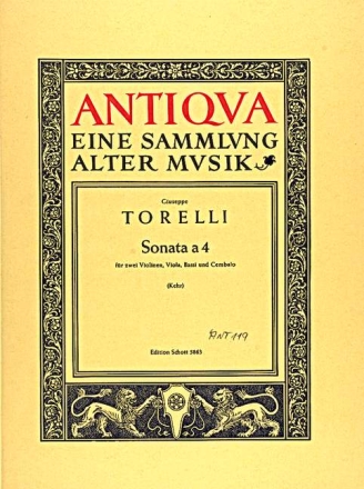 Sonata a 4 op. 8/2 fr 2 Violinen, Viola, Bassi und Cembalo Err:520