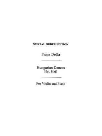 Hey hay op.30,4 Hungarian Dance for violin and piano Verlagskopie