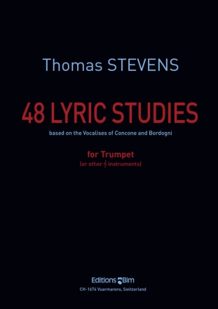 48 lyric Studies  for trumpet, based on the vocalises of Concone and Bordogni