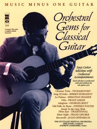 MUSIC MINUS ONE GUITAR ORCHESTRAL GEMS FOR CLASSICAL GUITAR (BOOK+CD)