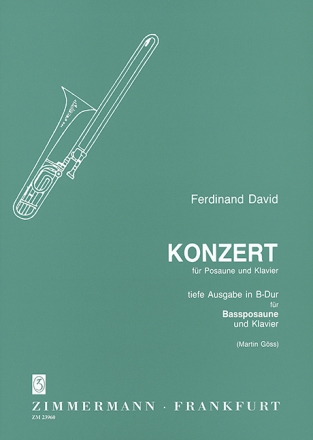 Konzert  fr Posaune und Klavier fr Bassposaune und Klavier (tief)