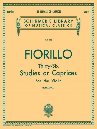 36 Studies or Caprices for violin