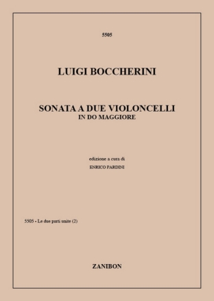 Sonate C-Dur für 2 Violoncelli 2 Spielpartituren