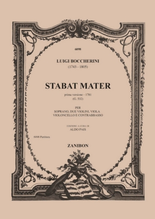 Stabat mater prima versione G532 fr Sopran und Streicher Partitur