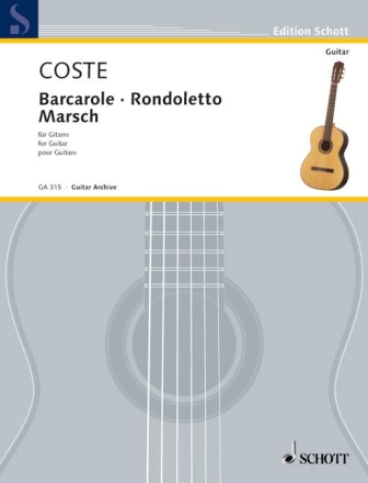 Barcarole, Rondoletto und Marsch fr Gitarre