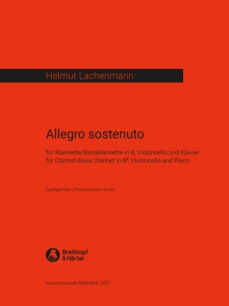 Allegro sostenuto fr Klarinette (auch Baklarinette), Violoncello und Klavier