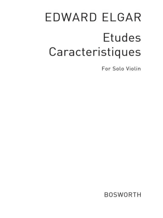 tudes caracteristiques op.24 for solo violin Verlagskopie