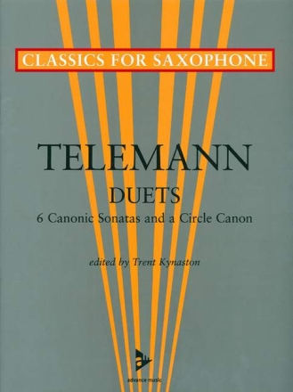 6 Canonic Sonatas and a Circle - Canon for 2 saxophones score