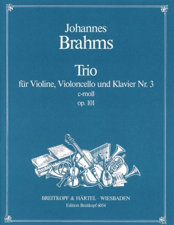 Klaviertrio c-Moll Nr.3 op.101 fr Klavier, Violine und Violoncello Stimmen