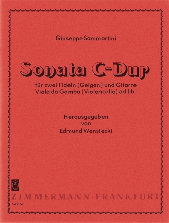 Sonata C-Dur fr 2 Fideln und Gitarre, Viola da gamba ad lib.